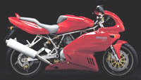 Ducati 900 Sport červená